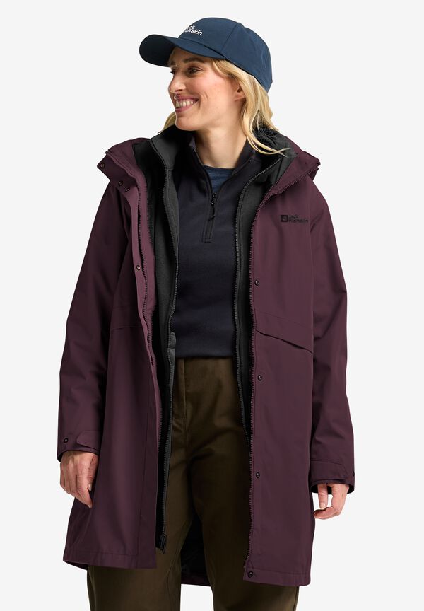 STOY Dames gewatteerde jas met afritsbare capuchon - grote maten STW 6 WMN QLTD JCKT, donkerolijf, 46, 39791-000 STOY Dames gewatteerde jas met afritsbare capuchon - grote maten STW 6 WMN QLTD JCKT, donkerolijf, 46, 39791-000