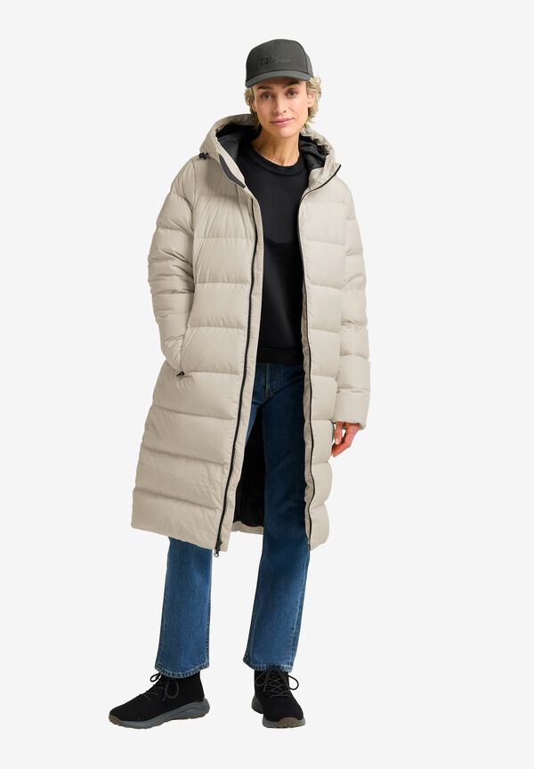 Eloria lange isolerende donsjas met capuchon voor dames Eloria lange isolerende donsjas met capuchon voor dames