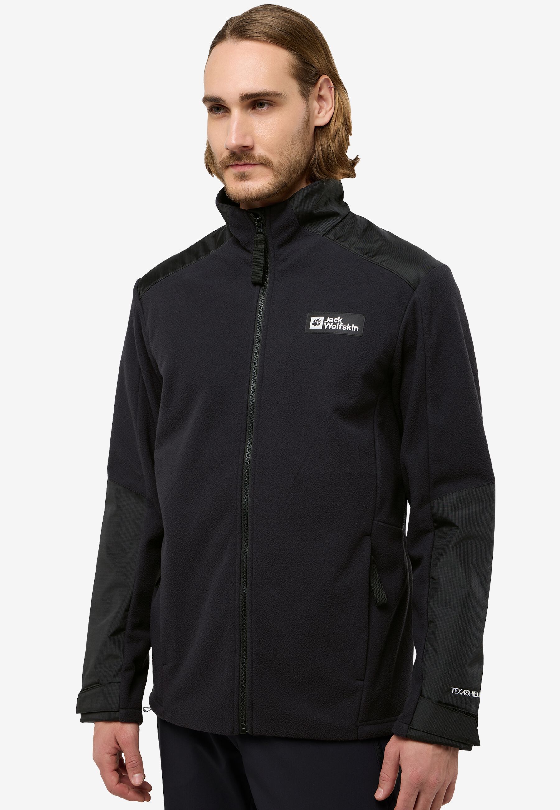 geeksport Fleecejack Heren Sweatjack met Capuchon Winter Geruite Full Zip Hoodies Warme Jack Fleece Gevoerd Sweatshirt Heren Outdoor Winterjas Donkerblauw M