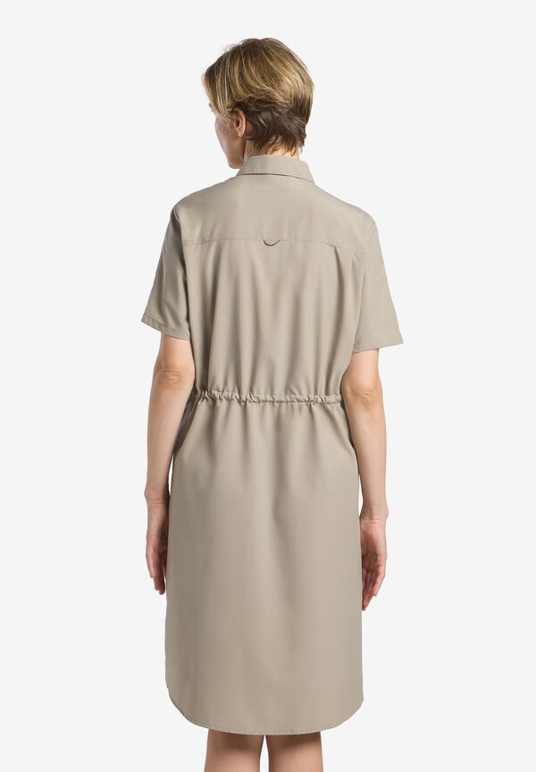 WAIMEA DRESS W stone S Zomerjurk Dames met zonnebescherming