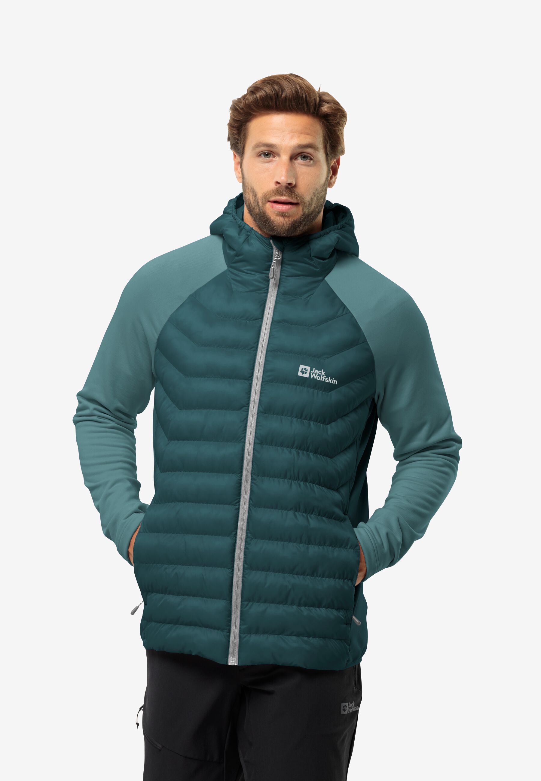 Hybride jas voor golf heren CW900 marineblauw