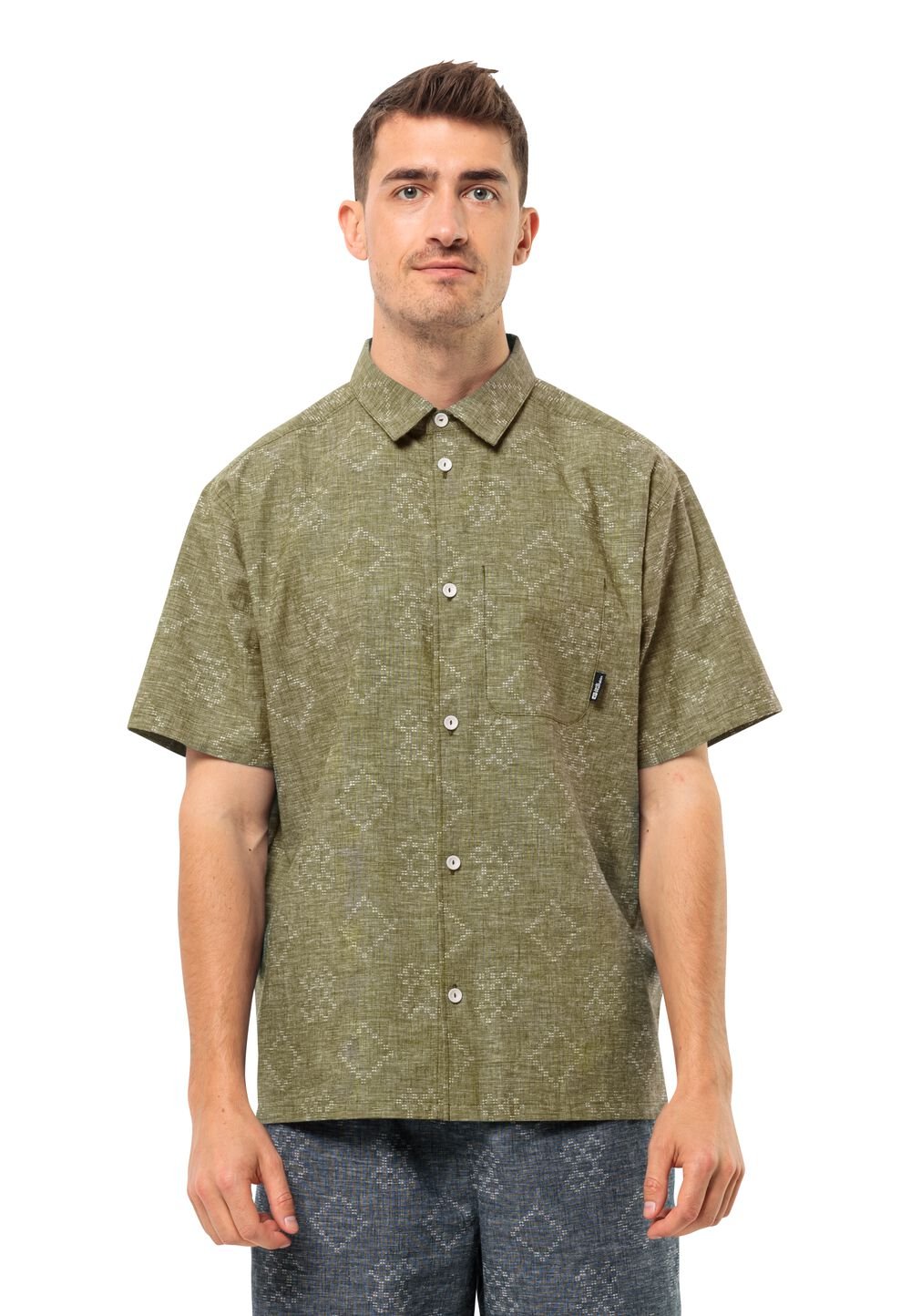Jack Wolfskin Karana Shirt Men Overhemd met korte mouwen Heren 3XL bruin bay leaf