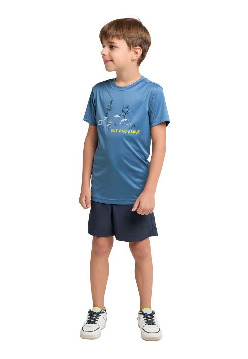 Jack Wolfskin OUT AND About T-Shirt Kids Functioneel shirt Kinderen 104 ele tal blue ele tal blue
