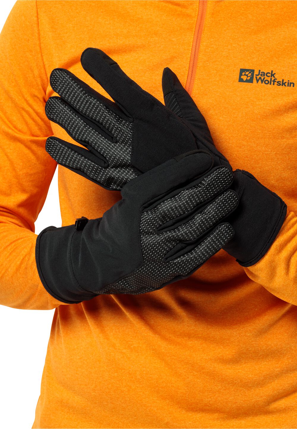 Jack Wolfskin Night Hawk Gloves Softshell-handschoenen S zwart black