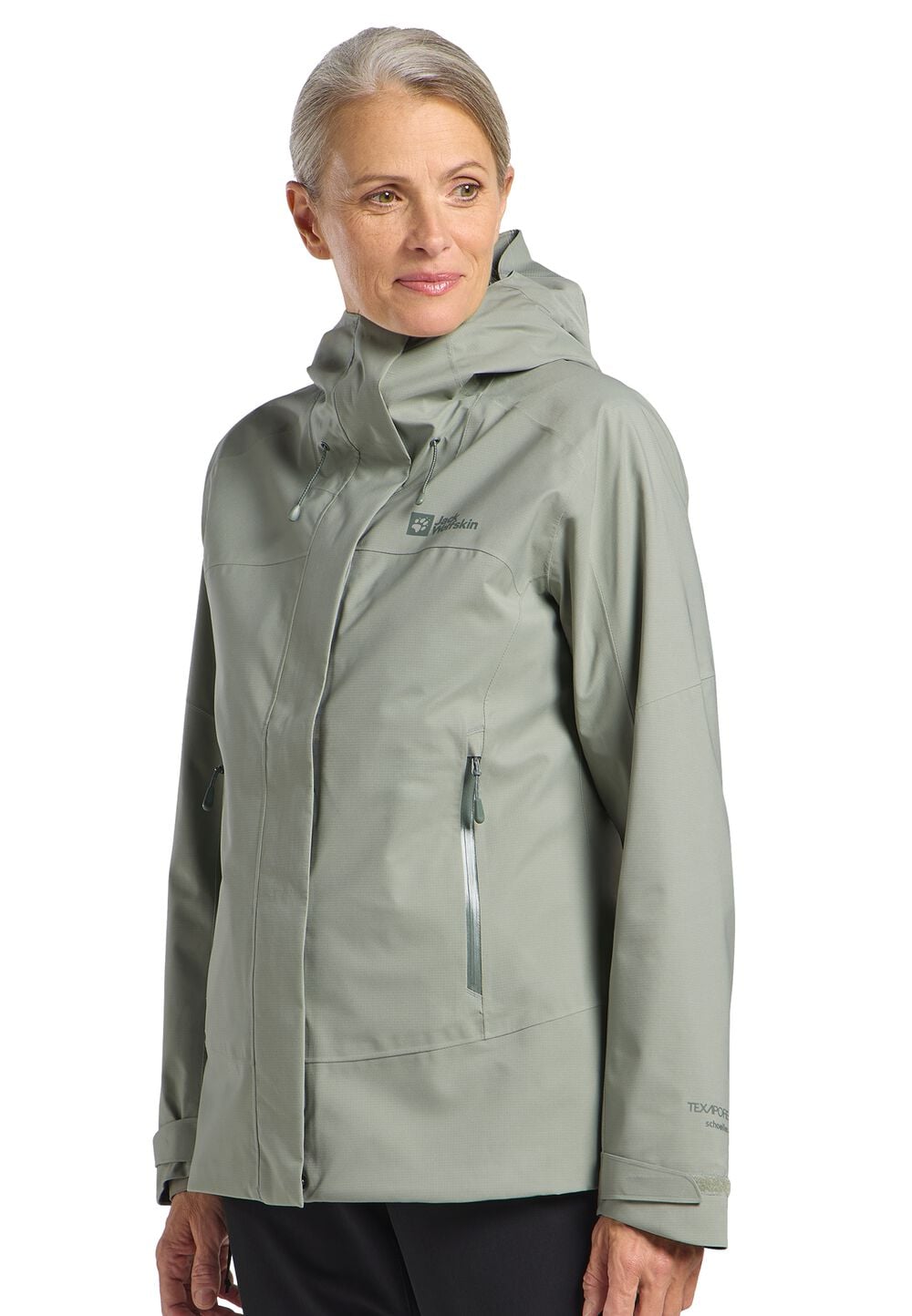 Jack Wolfskin Kammweg 2L Jacket Women Regenjack Dames M mint leaf mint leaf