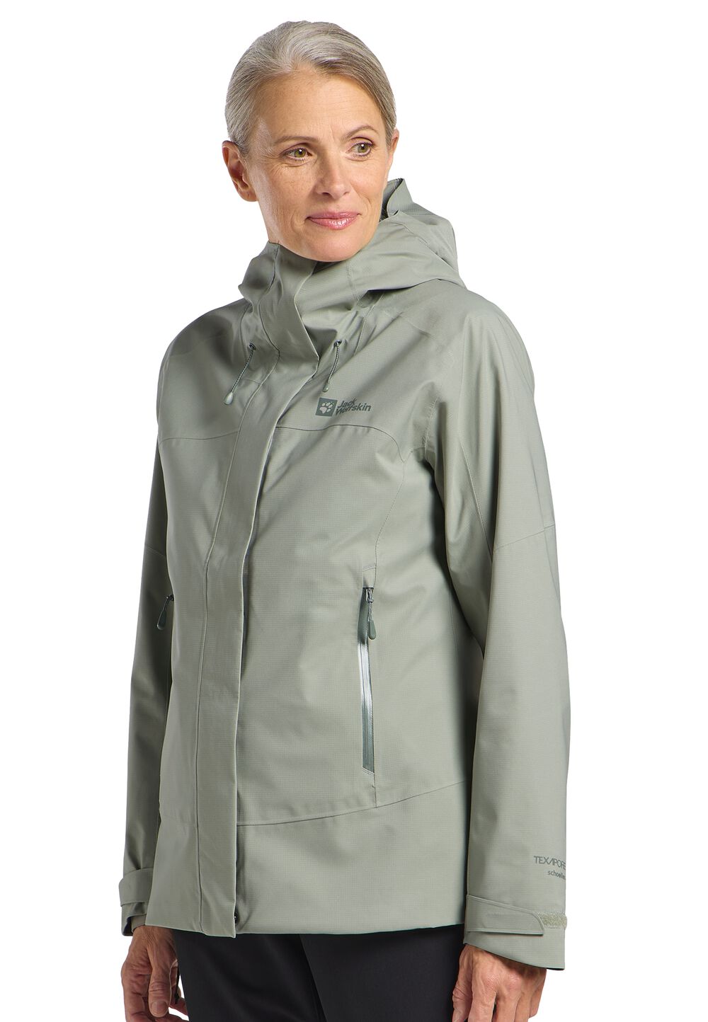 Jack Wolfskin Kammweg 2L Jacket Women Regenjack Dames L mint leaf mint leaf