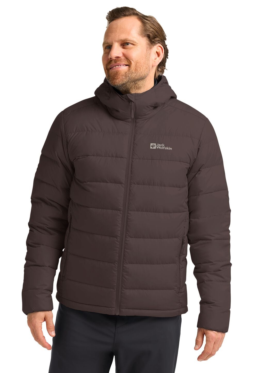 Jack Wolfskin Ather Down Hoody Men RDS Donsjack Heren XXL peat