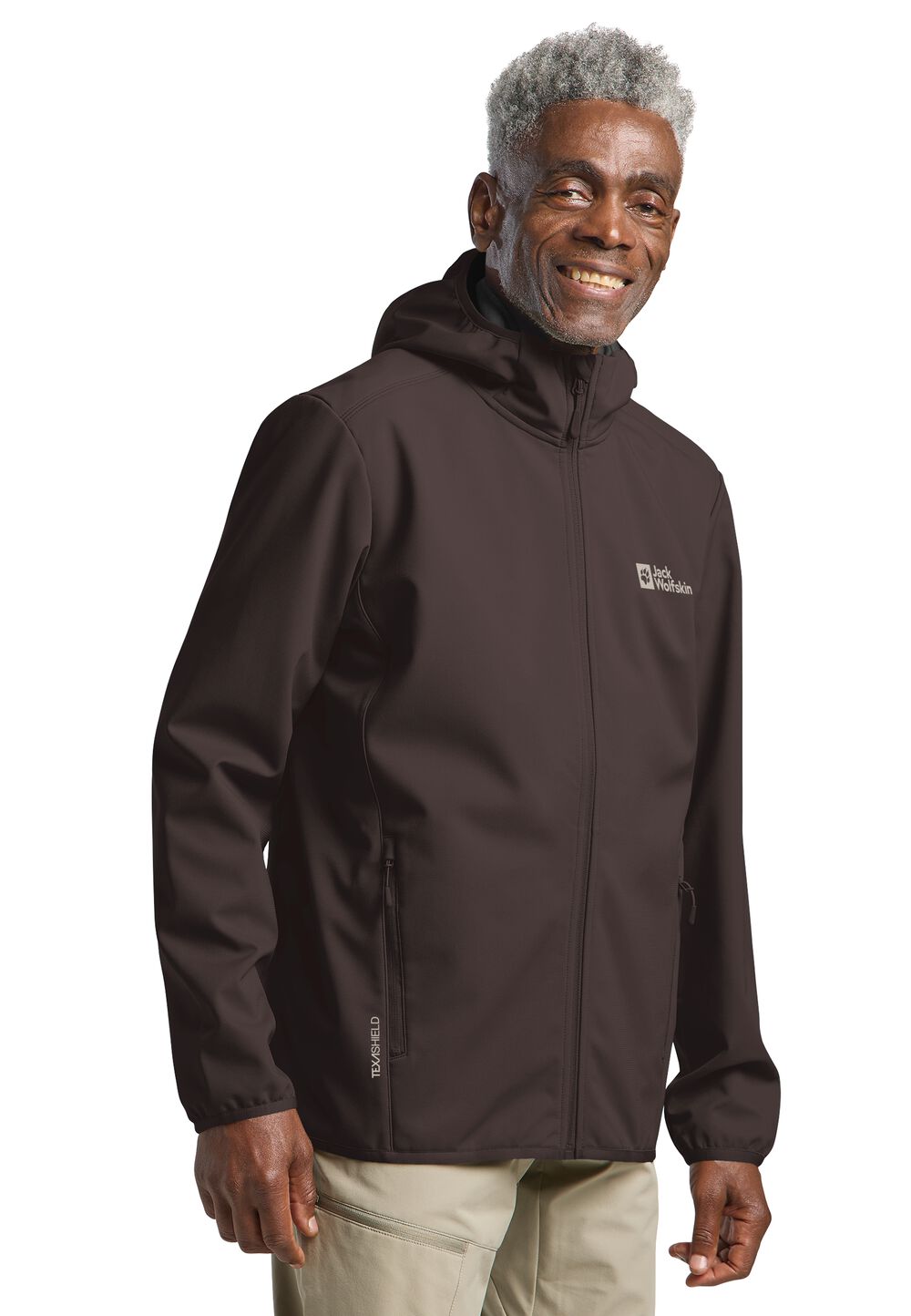 Jack Wolfskin Bornberg Hoody Men Softshelljack Heren XXXXL peat