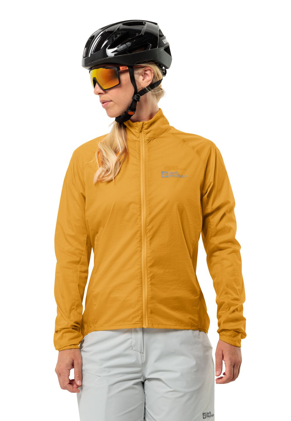 Jack Wolfskin Gravex Wind Jacket Women Softshell-fietsjack Dames XL bruin curry