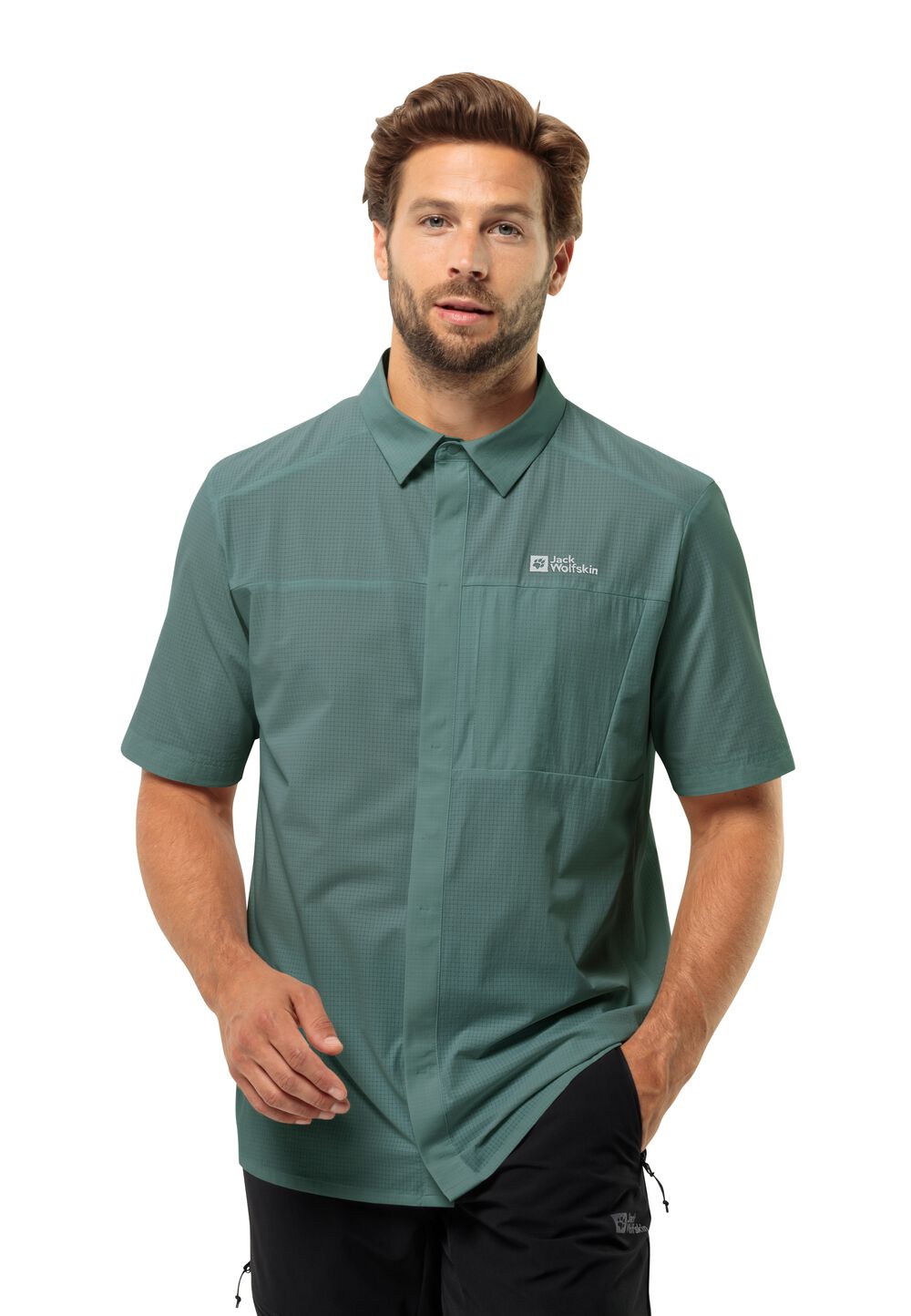 Jack Wolfskin Vandra S S Shirt Men Overhemd met korte mouwen Heren XL jade green jade green