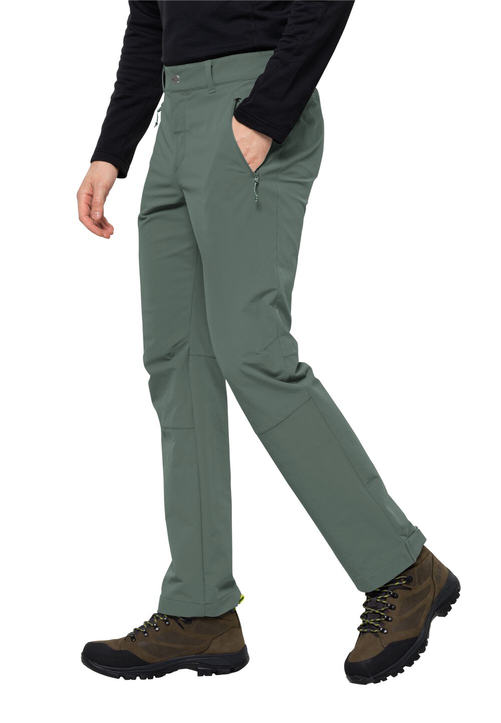 Jack Wolfskin Activate Extended Version Pants Men Softshell-wandelbroek Heren 50S hedge green hedge green