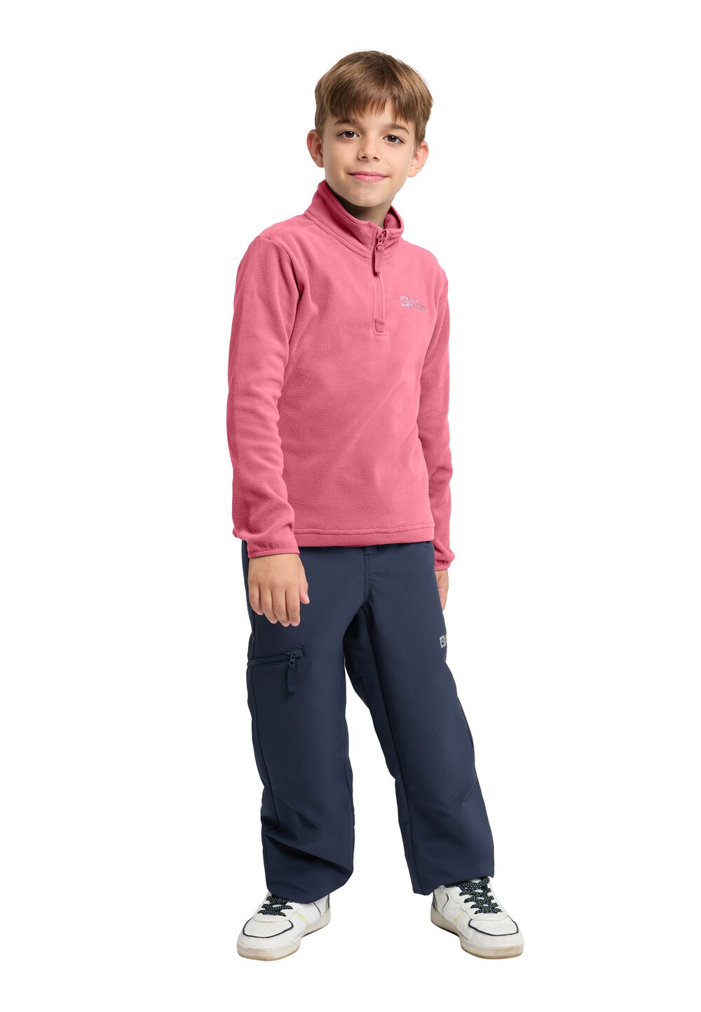 Jack Wolfskin Taunus Halfzip Kids Fleece trui Kinderen 92 soft pink soft pink