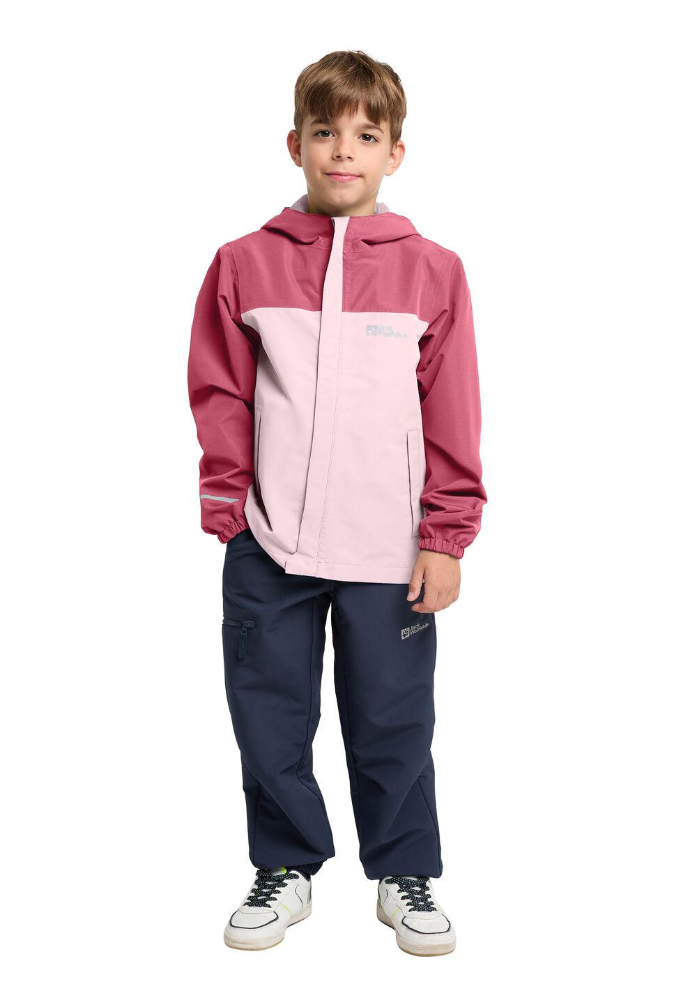 Jack Wolfskin Tucan Jacket Kids Regenjack Kinderen 92 soft pink soft pink