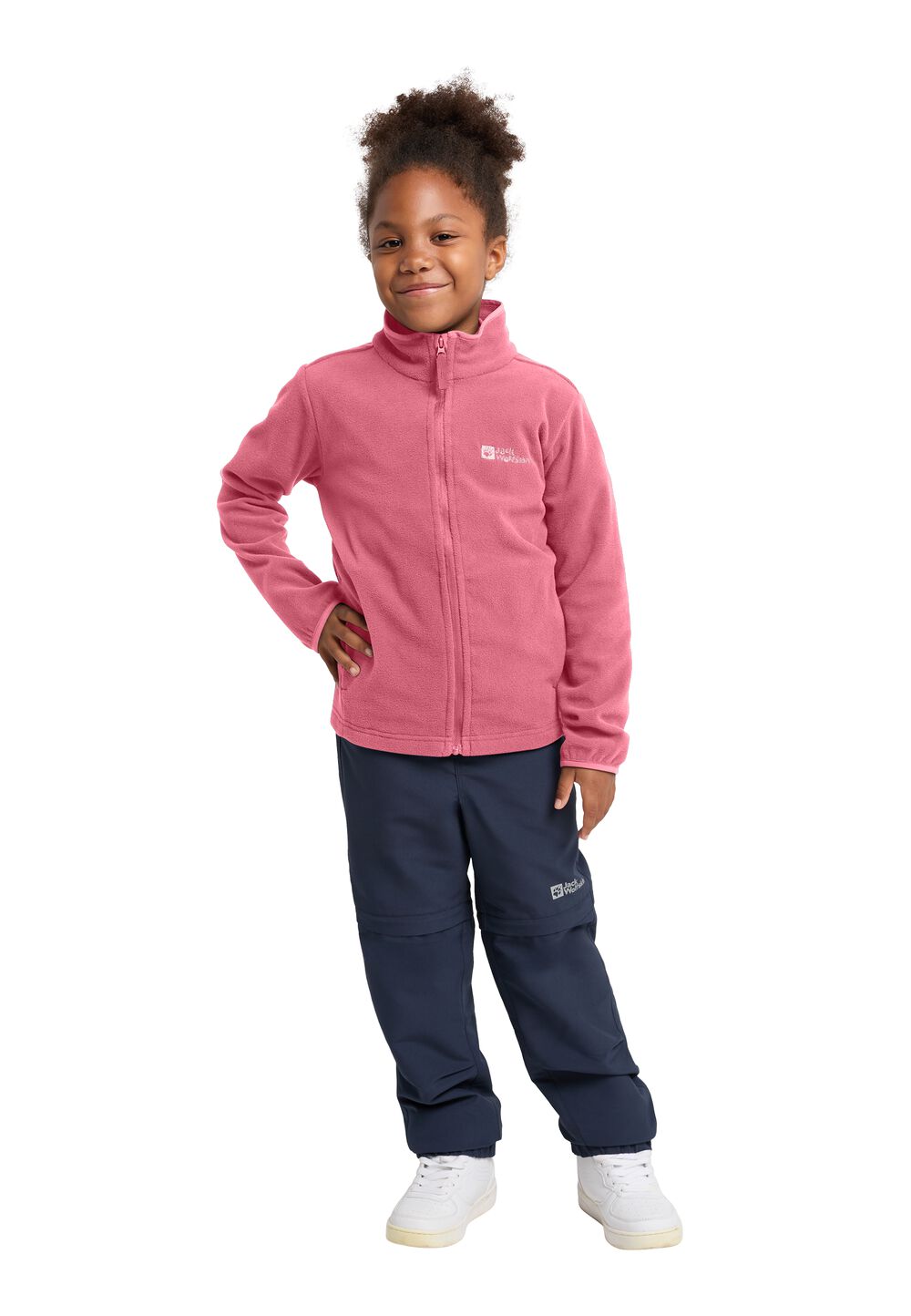 Jack Wolfskin Taunus Jacket Kids Fleece jack Kinderen 128 soft pink soft pink