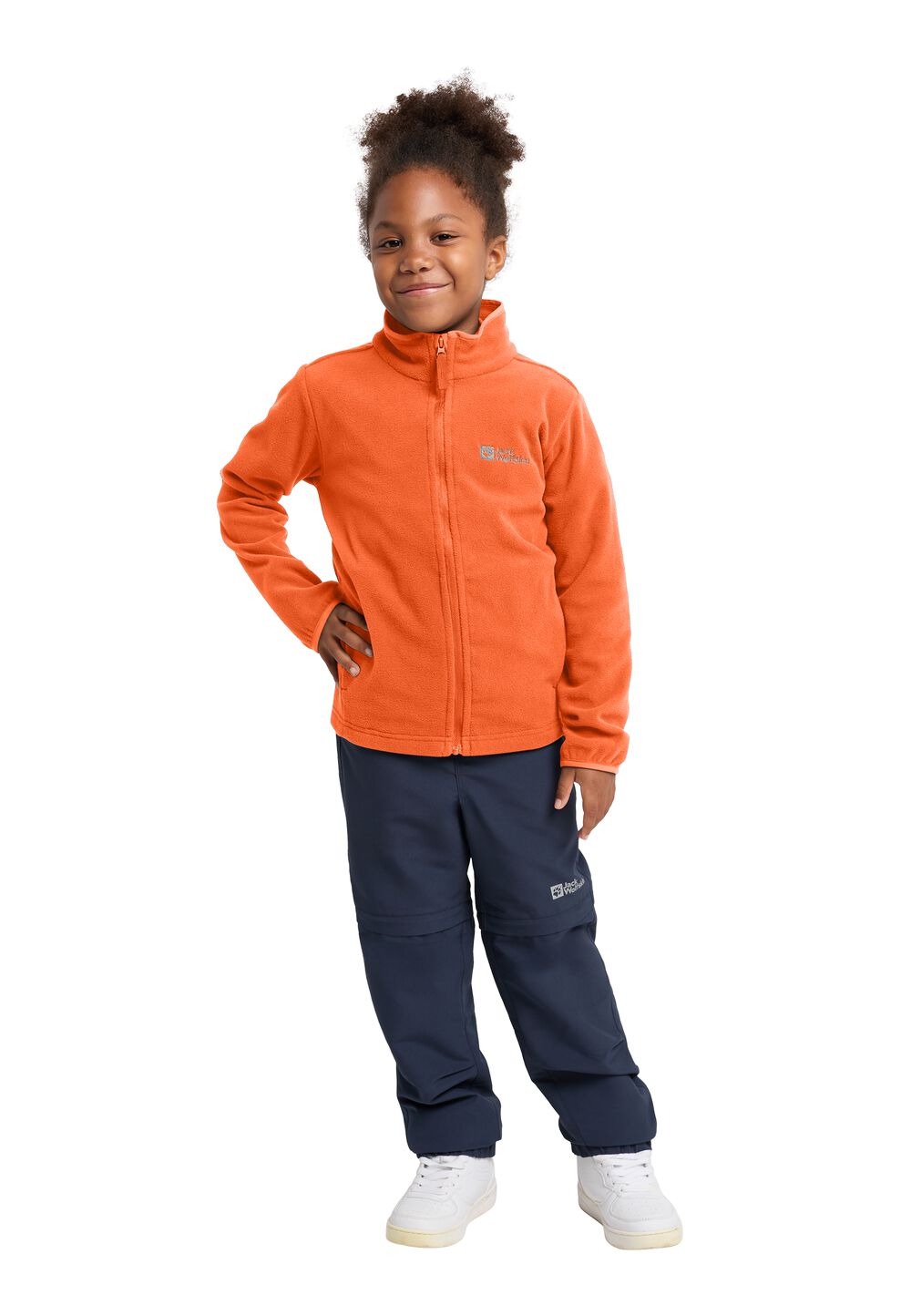 Jack Wolfskin Taunus Jacket Kids Fleece jack Kinderen 104 rood digital orange