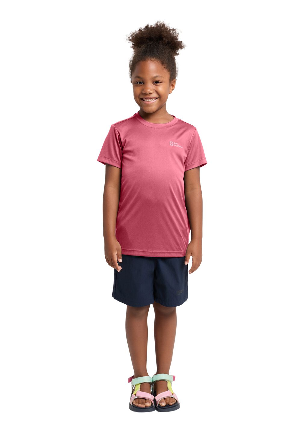 Jack Wolfskin Active Solid T-Shirt Kids Functioneel shirt Kinderen 128 soft pink soft pink