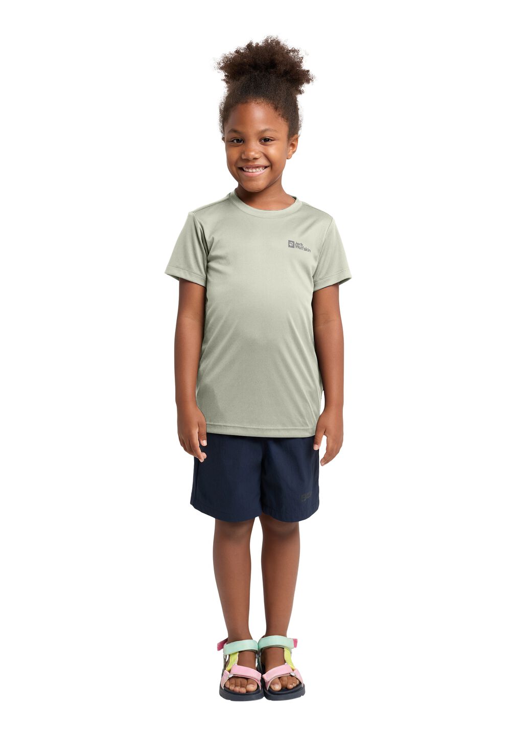 Jack Wolfskin Active Solid T-Shirt Kids Functioneel shirt Kinderen 140 mint leaf mint leaf
