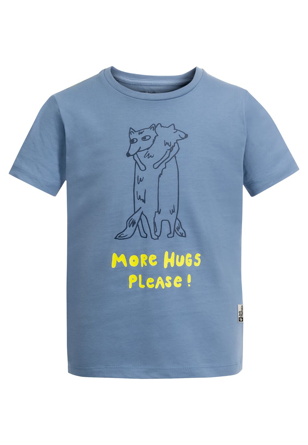Jack Wolfskin More Hugs T-Shirt Kids T-shirt van biologisch katoen kinderen 92 ele tal blue ele tal blue