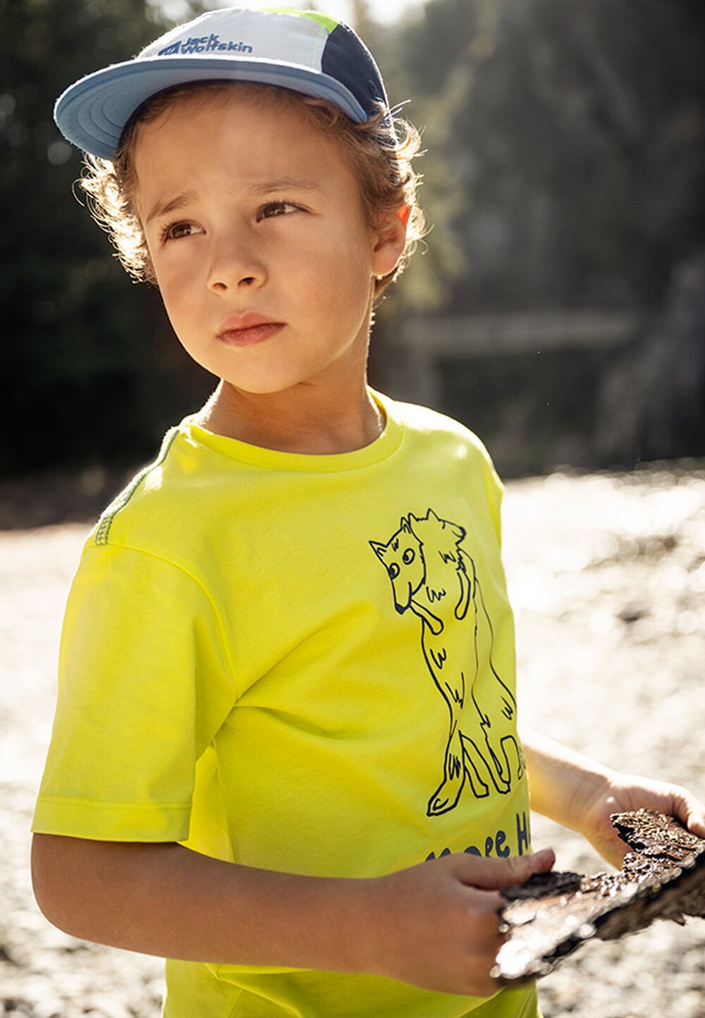 Jack Wolfskin More Hugs T-Shirt Kids T-shirt van biologisch katoen kinderen 92 oranje firefly
