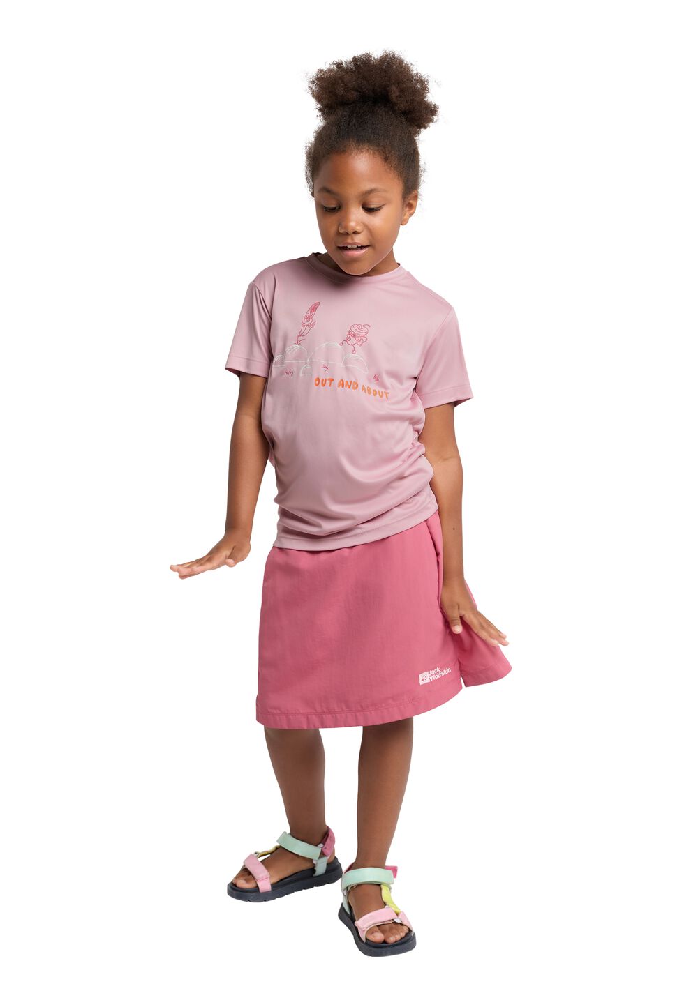 Jack Wolfskin OUT AND About T-Shirt Kids Functioneel shirt Kinderen 140 water lily water lily