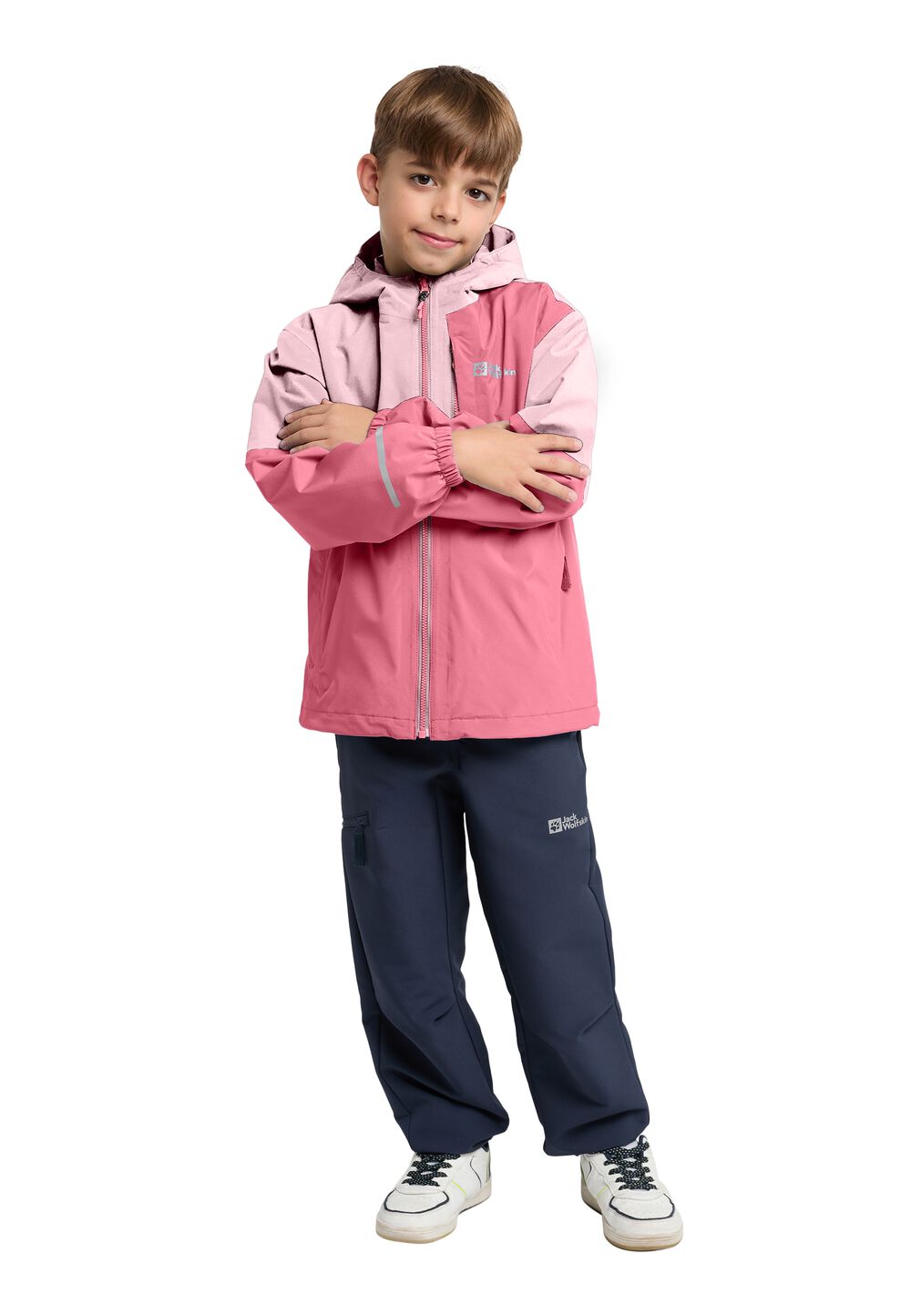 Jack Wolfskin Actamic 2L Jacket Kids Regenjack Kinderen 140 soft pink soft pink