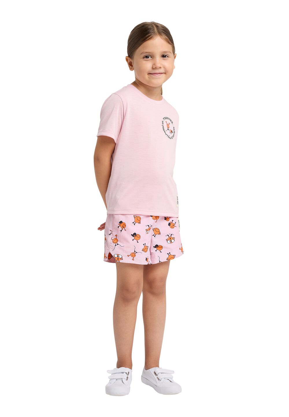 Jack Wolfskin Smileyworld Together T-Shirt Kids Functioneel shirt Kinderen 92 water lily water lily