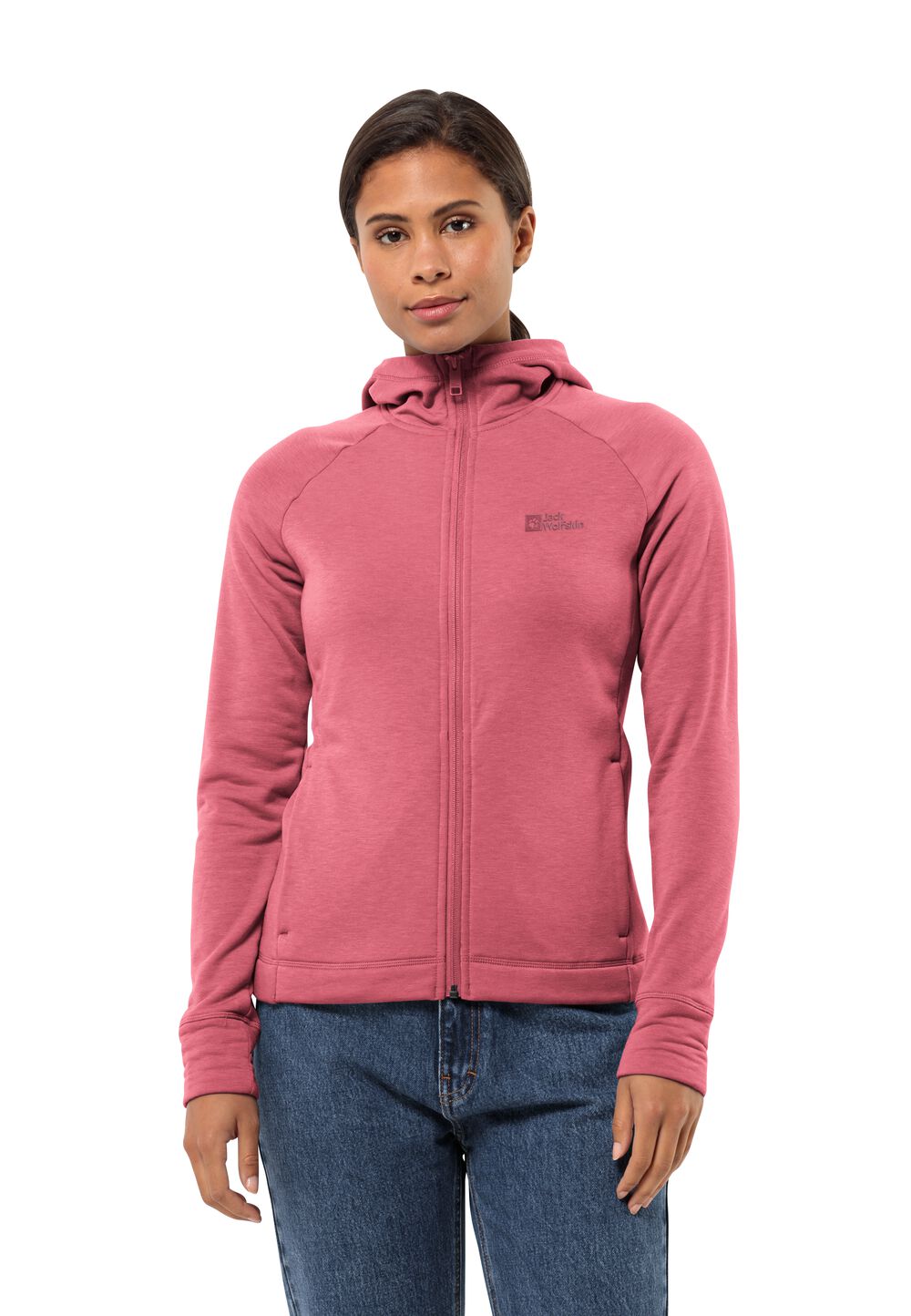 Jack Wolfskin Waldsee Hooded Jacket Women Fleece jack Dames XL soft pink soft pink