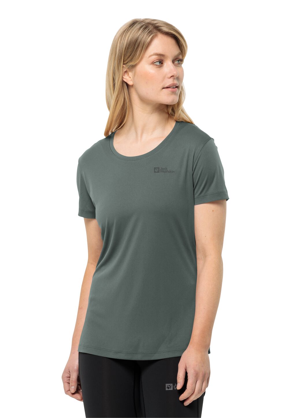 Jack Wolfskin Tech T-Shirt Women Functioneel shirt Dames XS hedge green hedge green