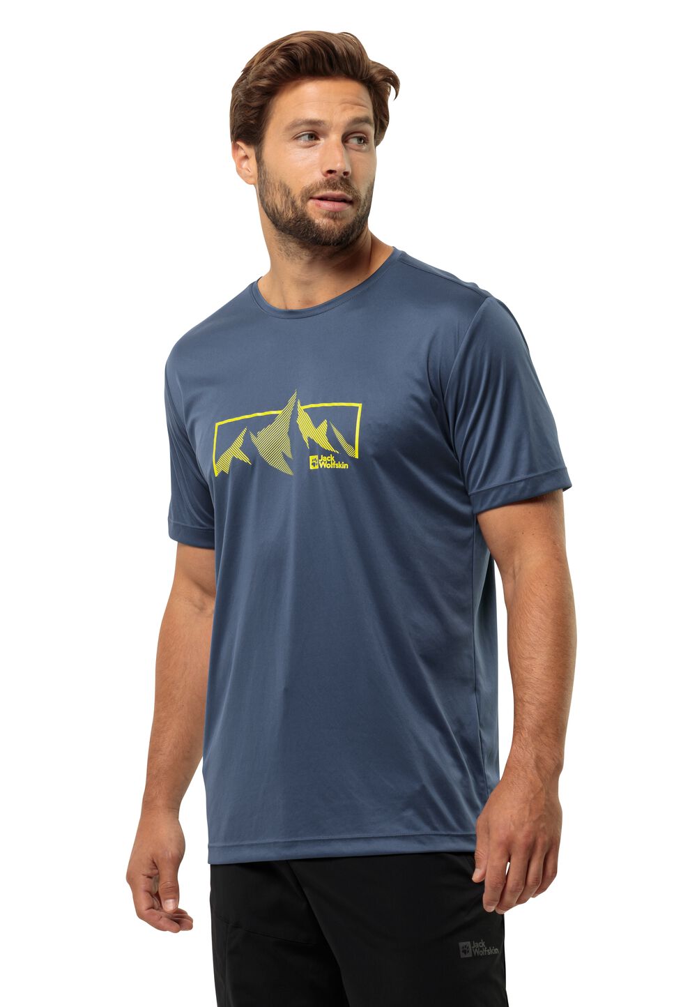 Jack Wolfskin Peak Graphic T-Shirt Men Functioneel shirt Heren M evening sky evening sky