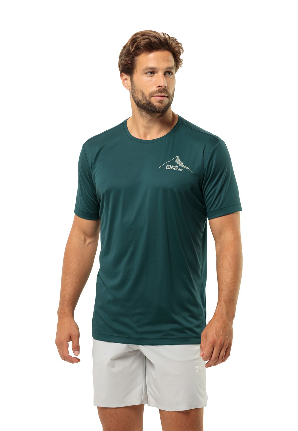 Jack Wolfskin Peak Graphic T-Shirt Men Functioneel shirt Heren L emerald