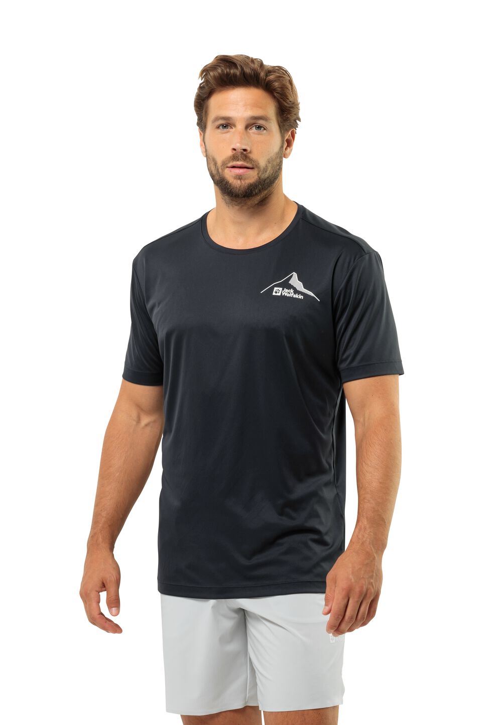 Jack Wolfskin Peak Graphic T-Shirt Men Functioneel shirt Heren M phantom