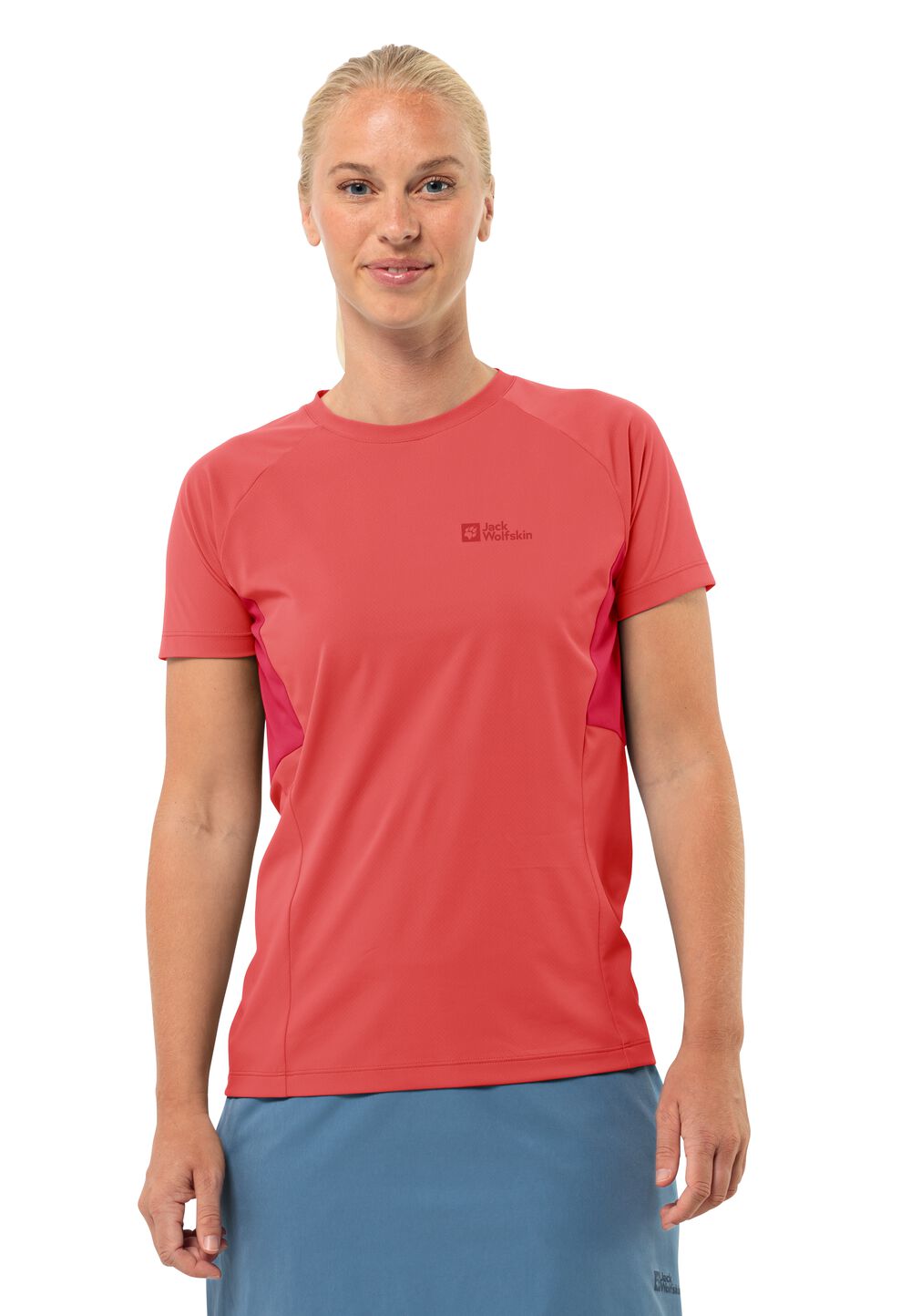 Jack Wolfskin Narrows T-Shirt Women Functioneel shirt Dames M rood vibrant red
