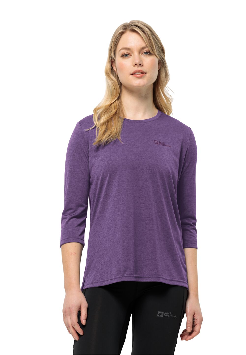 Jack Wolfskin Crosstrail 3 4 T-Shirt Women Functioneel shirt Dames XXL ultraviolet