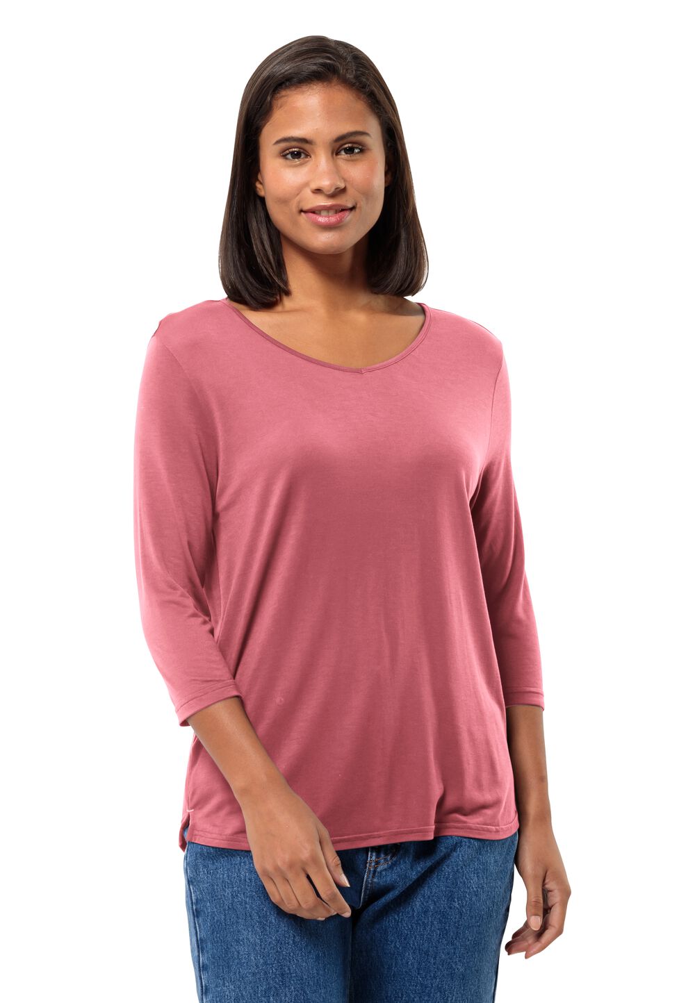Jack Wolfskin Mola 3 4 T-Shirt Women Shirt met halve mouwen Dames M soft pink soft pink