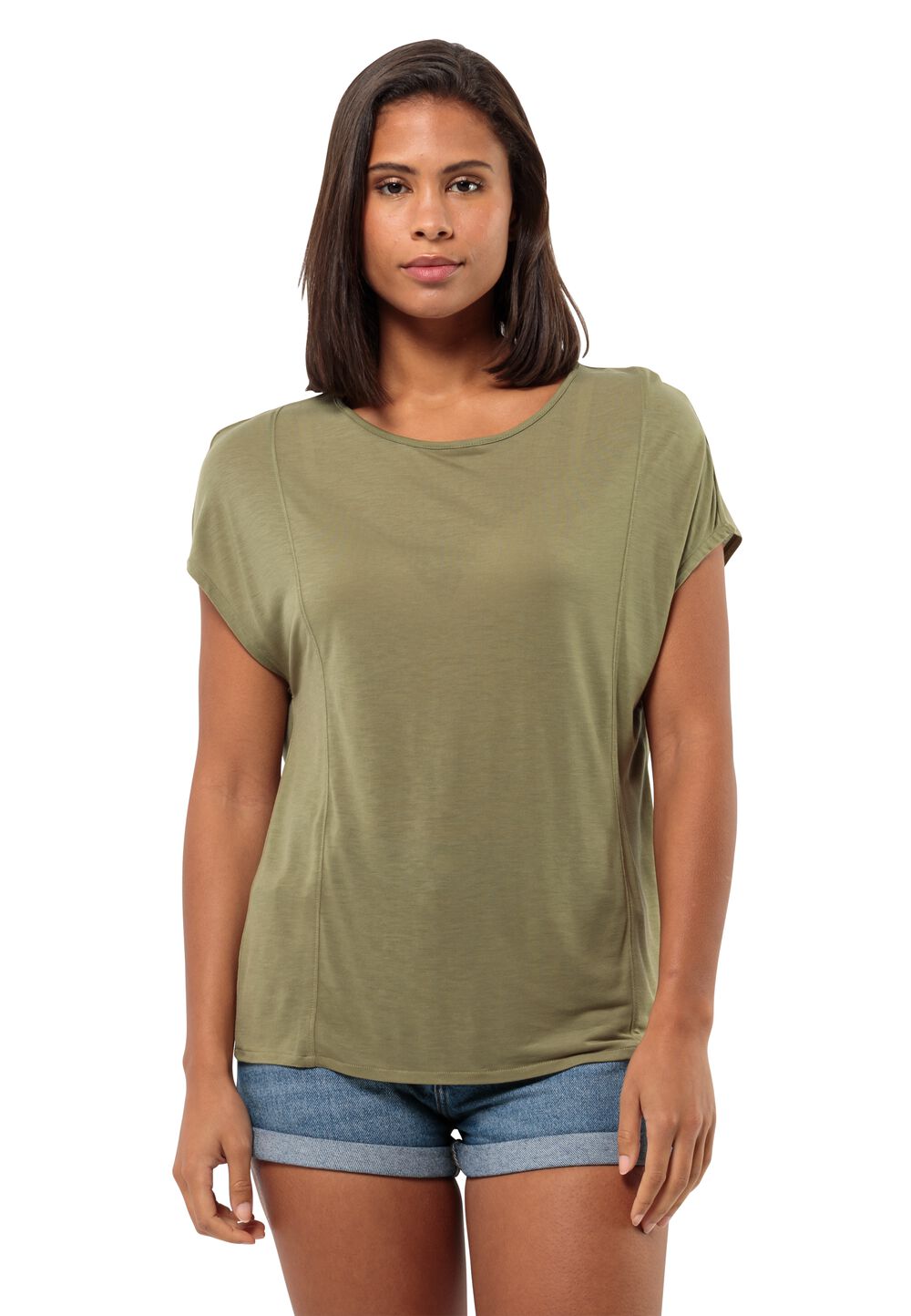 Jack Wolfskin Mola T-Shirt Women T-shirt Dames XXL bruin bay leaf