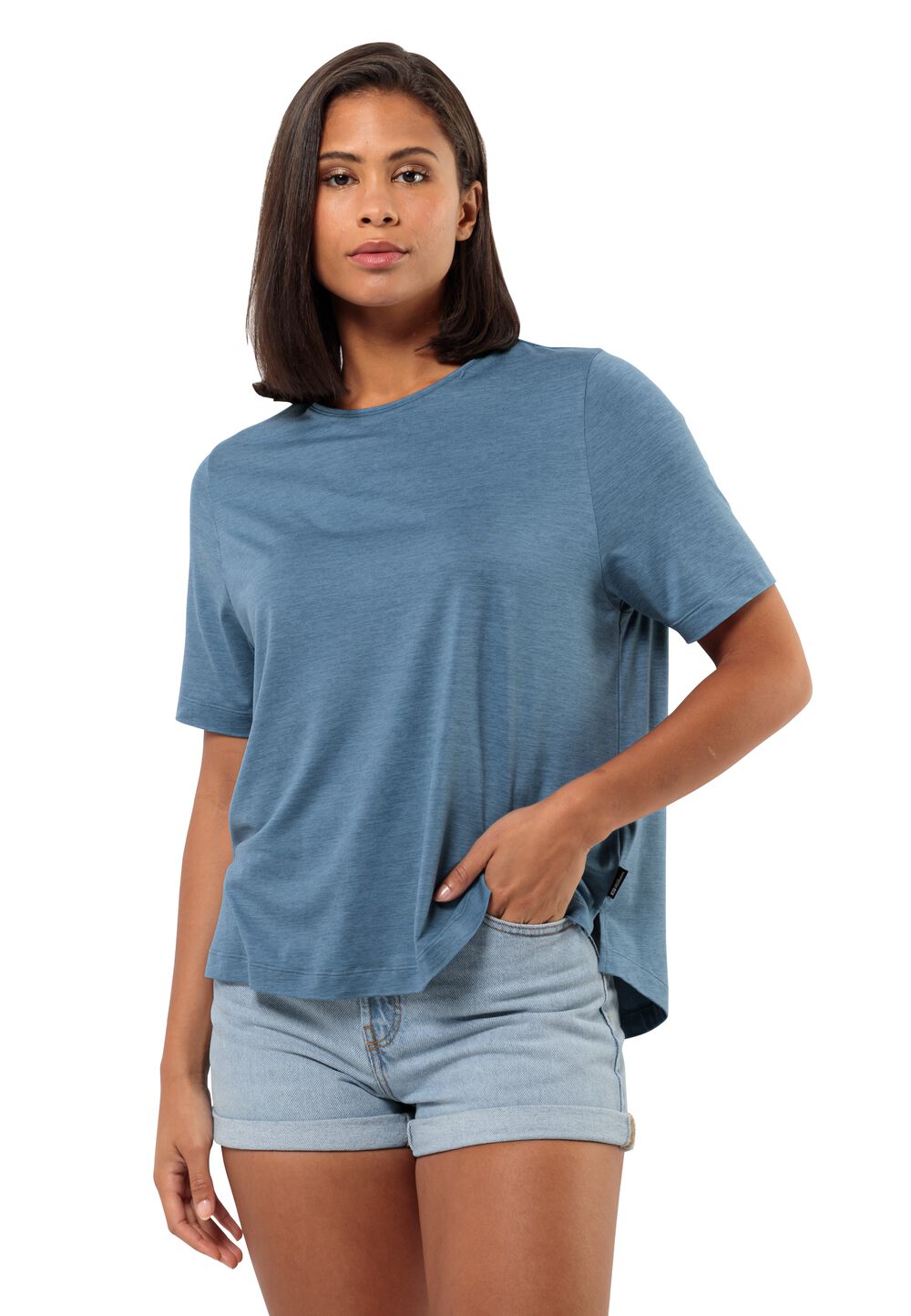 Jack Wolfskin Travel T-Shirt Women Functioneel shirt Dames XS elemental blue elemental blue