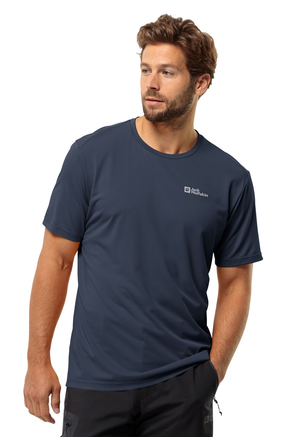 Jack Wolfskin Delgami S S Men Functioneel shirt Heren XL blue night blue