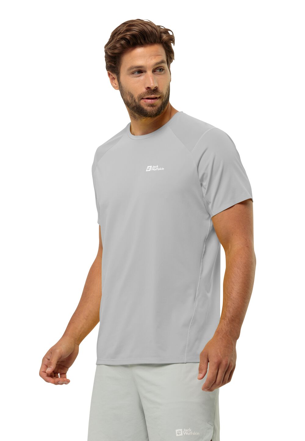 Jack Wolfskin Prelight Chill T-Shirt Men Functioneel shirt Heren L grijs cool grey