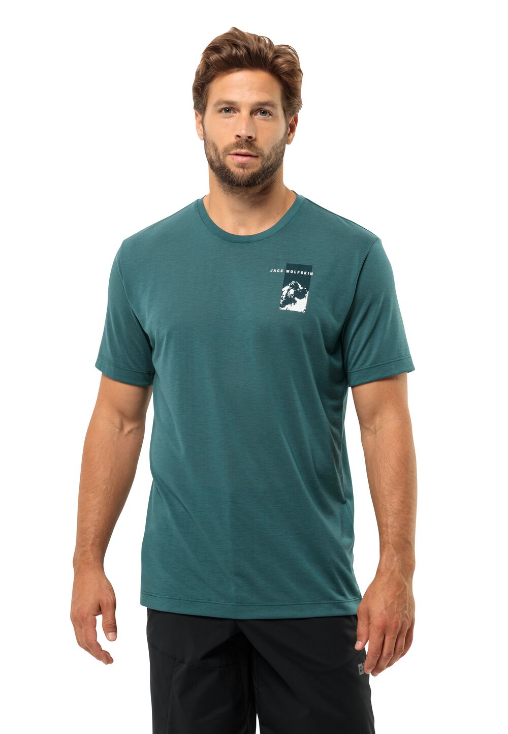 Jack Wolfskin Vonnan S S Graphic T-Shirt Men Functioneel shirt Heren S emerald