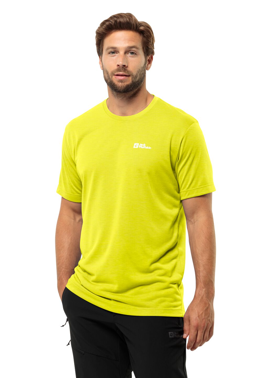 Jack Wolfskin Vonnan S S T-Shirt Men Functioneel shirt Heren M oranje firefly