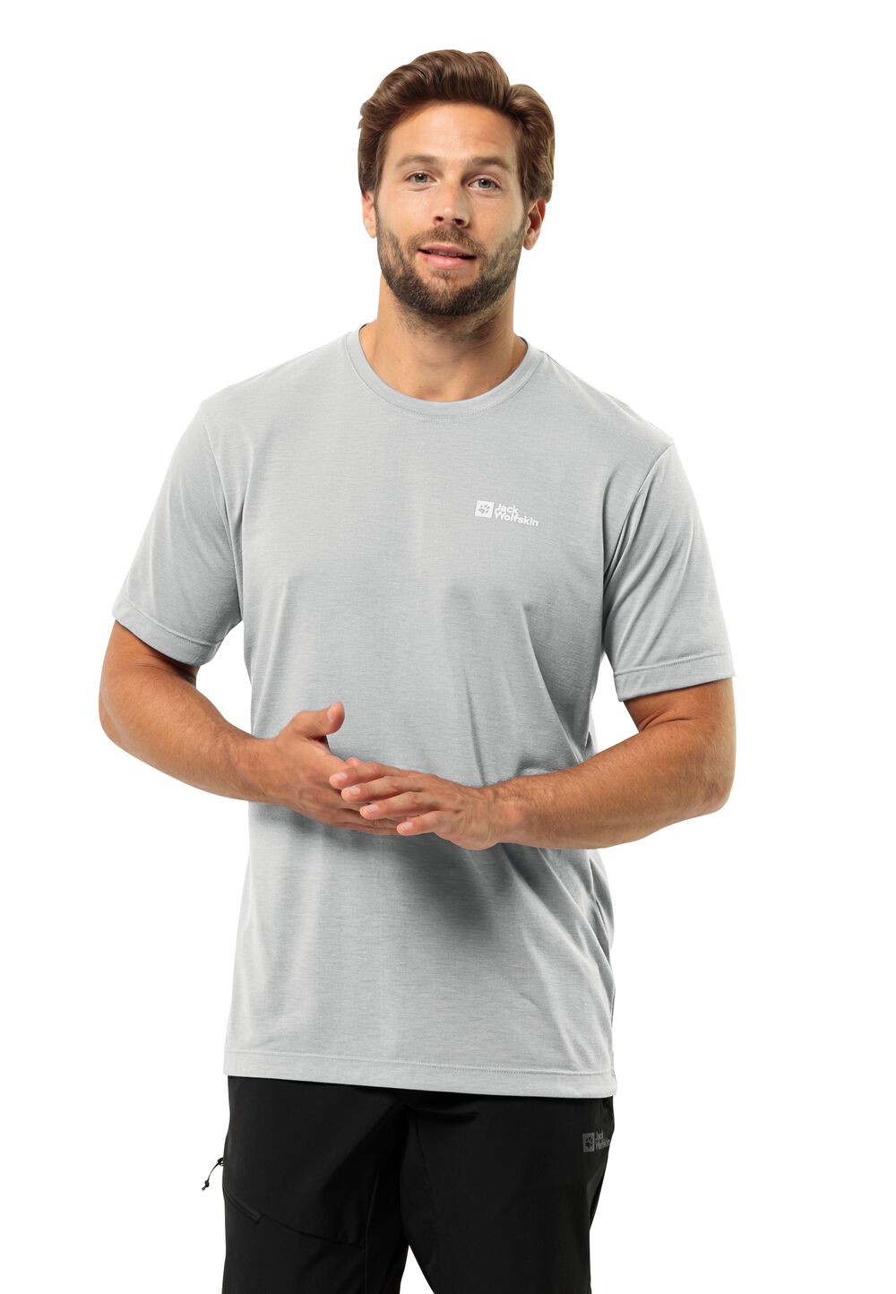Jack Wolfskin Vonnan S S T-Shirt Men Functioneel shirt Heren S grijs cool grey