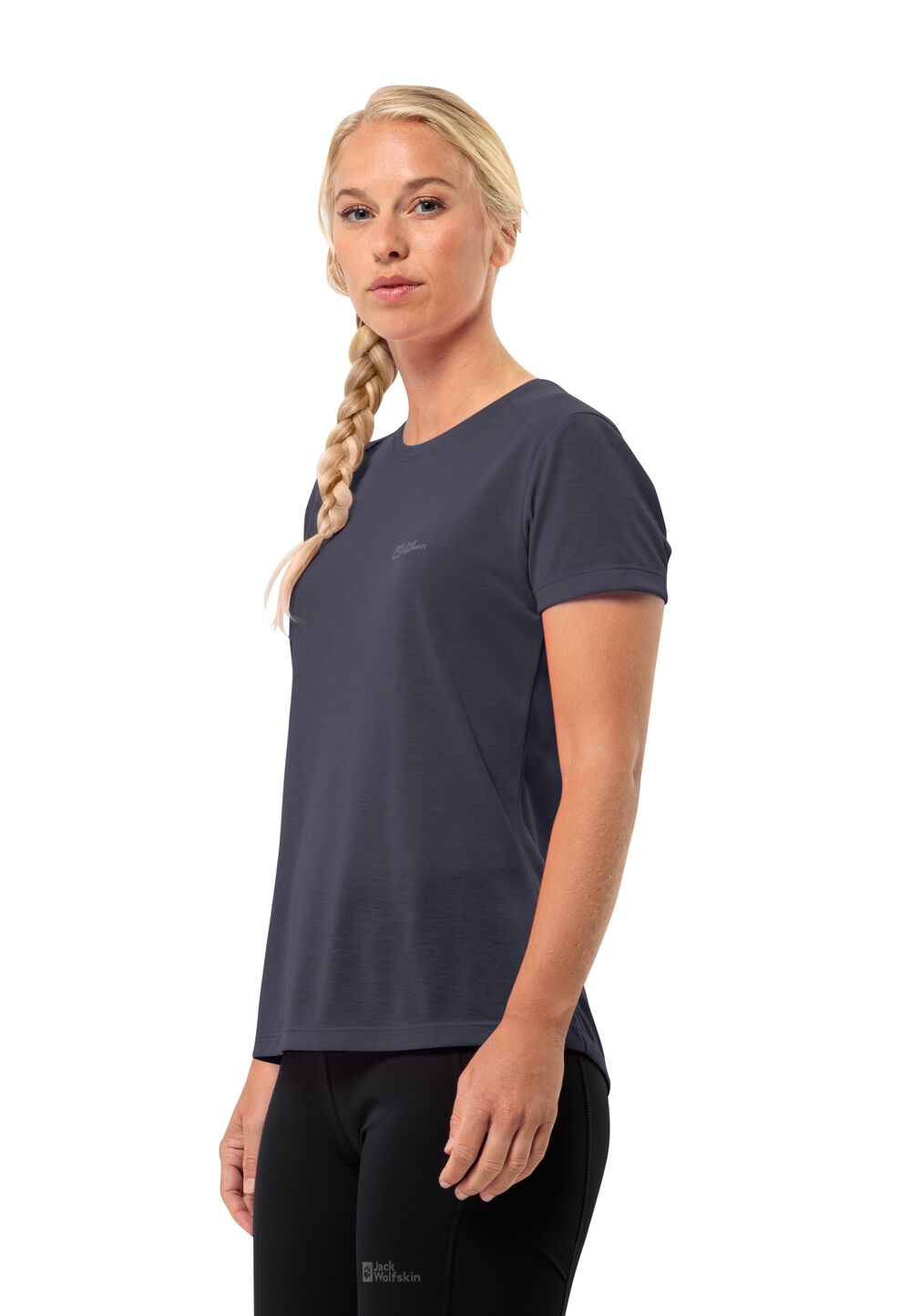 Jack Wolfskin Vonnan S S T-Shirt Women Functioneel shirt Dames XS graphite
