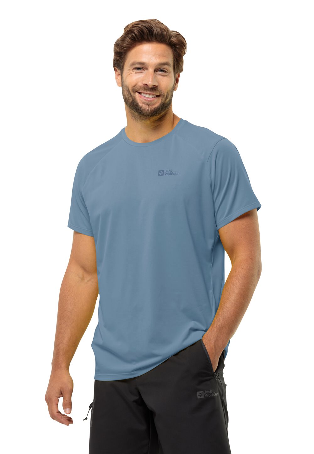 Jack Wolfskin Prelight Trail T-Shirt Men Functioneel shirt Heren S elemental blue elemental blue