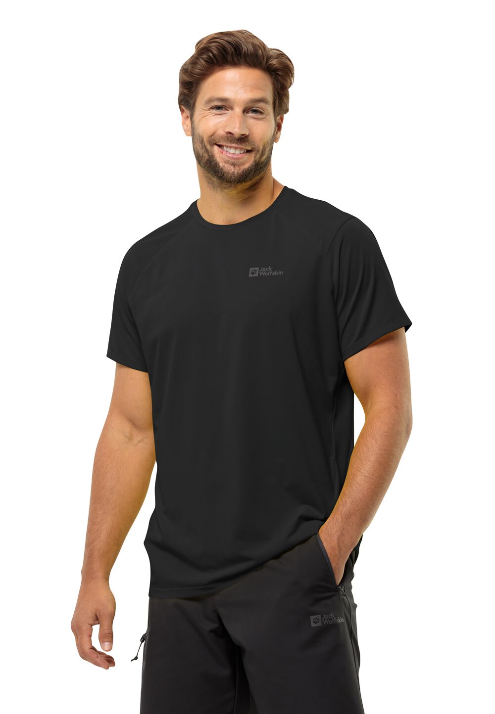Jack Wolfskin Prelight Trail T-Shirt Men Functioneel shirt Heren M zwart black