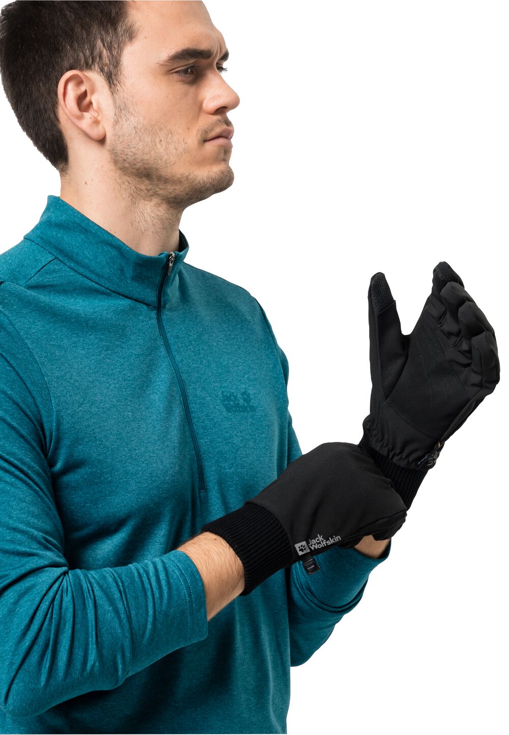 Jack Wolfskin Supersonic Extended Version Glove Winddichte handschoenen XS zwart black