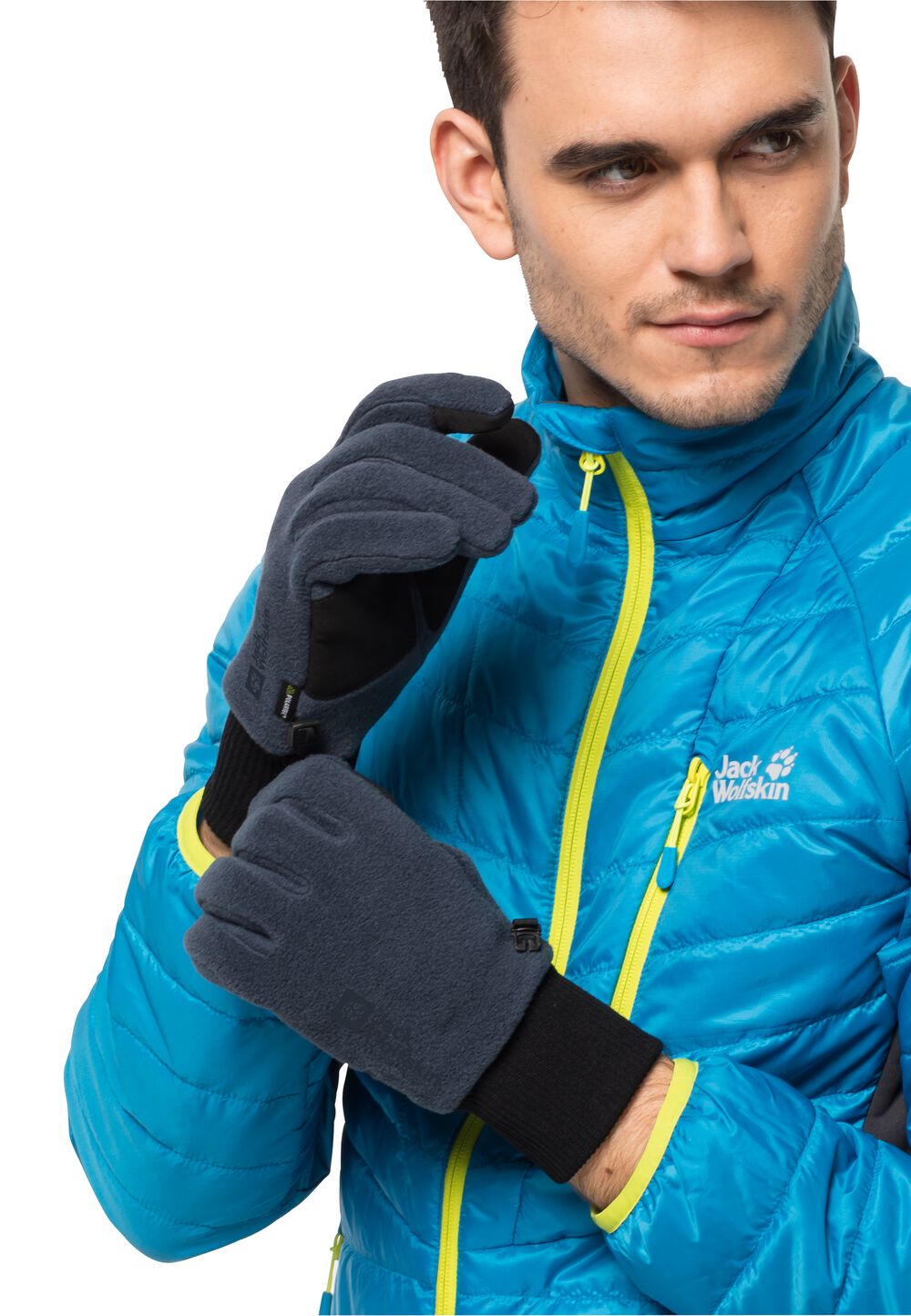Jack Wolfskin Vertigo Glove Fleece handschoenen XS blue night blue