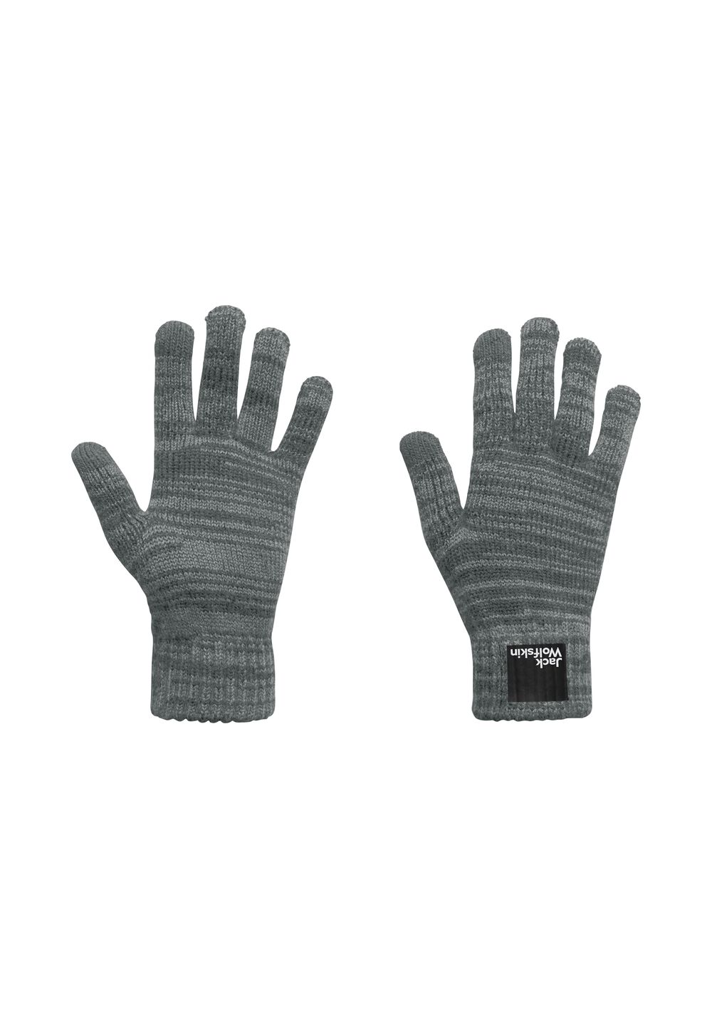 Jack Wolfskin Spirit Knit Glove Youth Tricot-handschoenen Tieners L XL grijs slate green