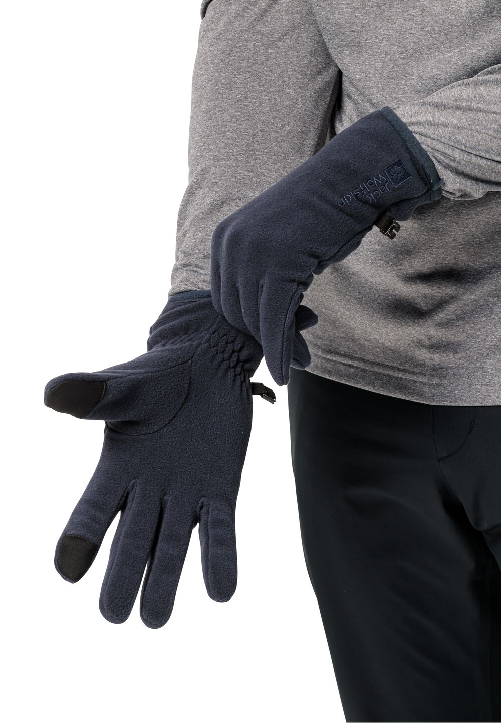 Jack Wolfskin Real Stuff Glove Fleece handschoenen XL blue night blue