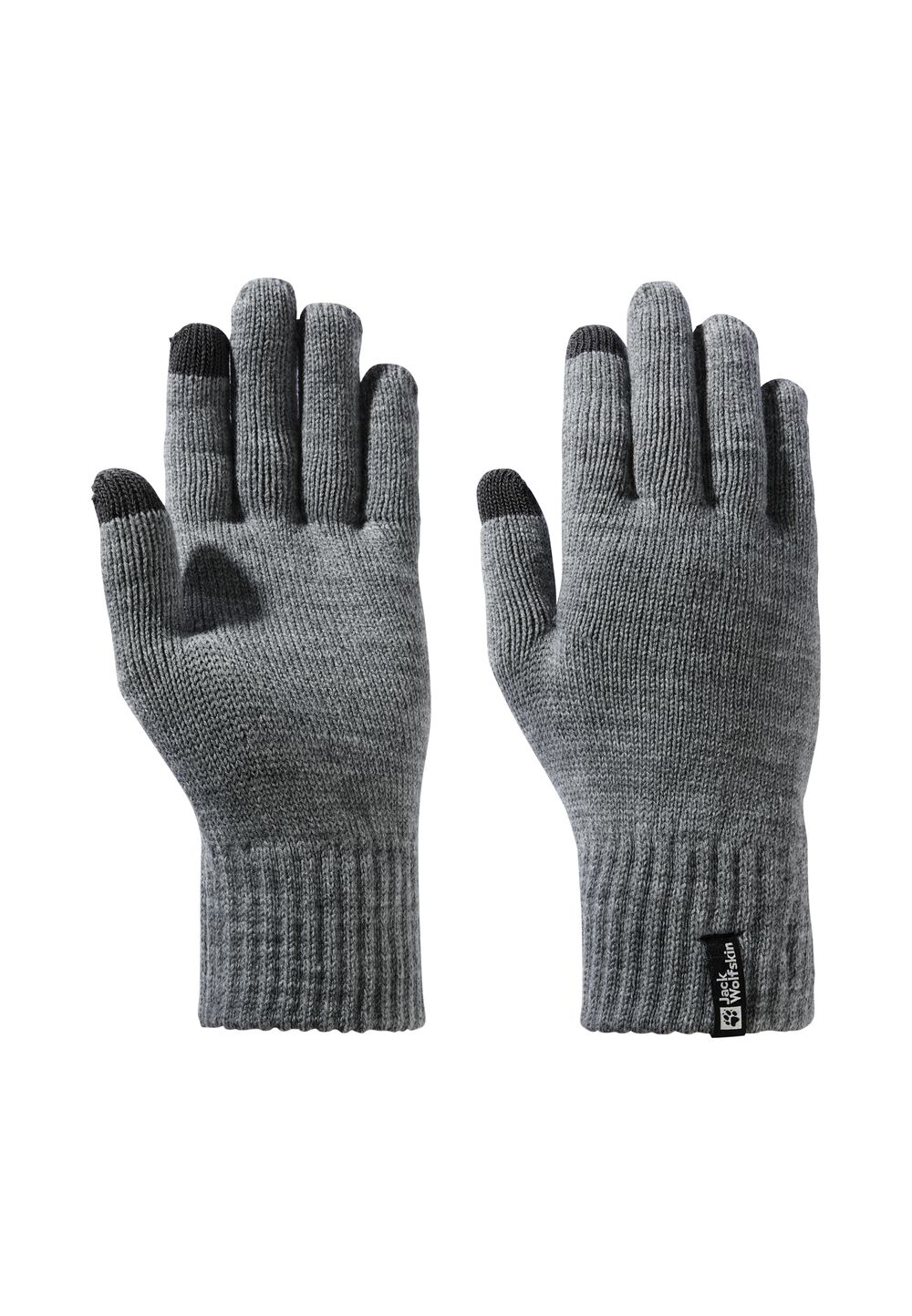 Jack Wolfskin Rib Glove Tricot-handschoenen M grey heather grey heather