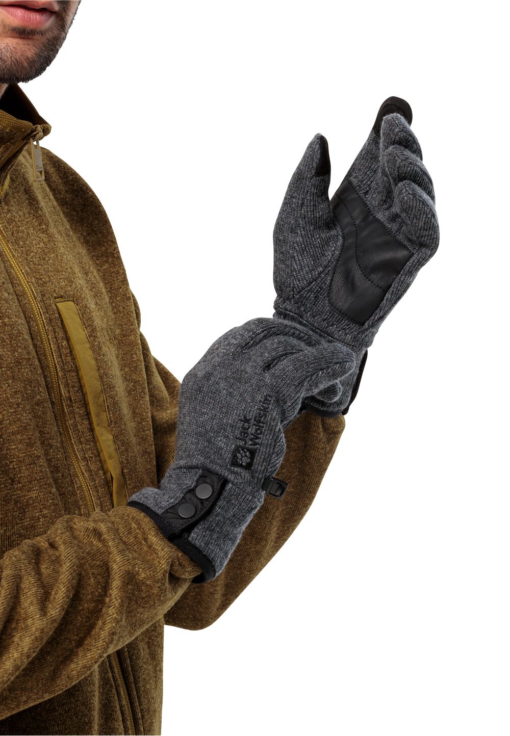 Jack Wolfskin Winter Wool Glove Handschoenen Dames S dark grey dark grey